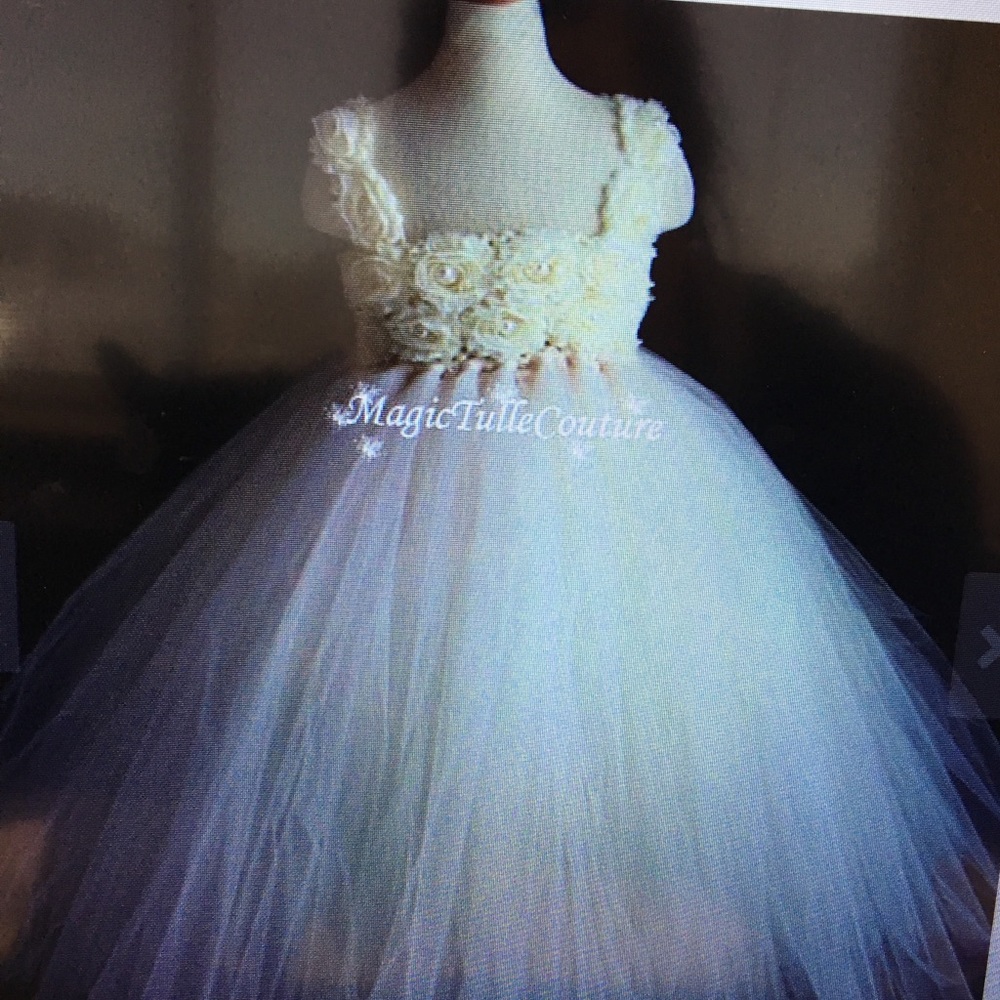 4T dress flower girl toddler birthday rustic